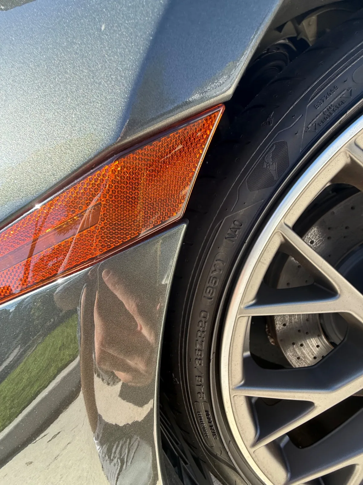 Repainted / repaired panel · Front bumper, Hood, Left front fender 3